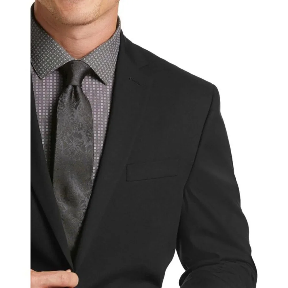 KENNETH COLE‎ Men’s NEW Reaction Ready Flex Suit Jacket Black | Size 44R 37W